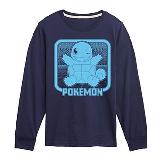 Boys 8-20 Pokemon Retro Squirtle Long Sleeve