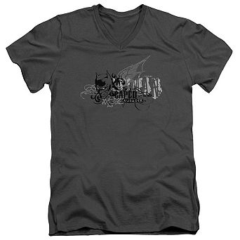 Batman Urban Crusader Short Sleeve Adult V Neck T-shirt