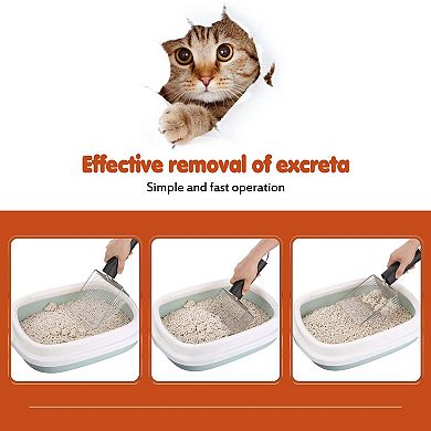 Metal Cat Litter Scoop Sifter Deep Shovel Scooper POO Cleaner