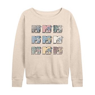 Women's MTV Grid French Terry Long Sleeve Tee