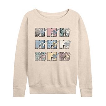 Women's MTV Grid French Terry Long Sleeve Tee
