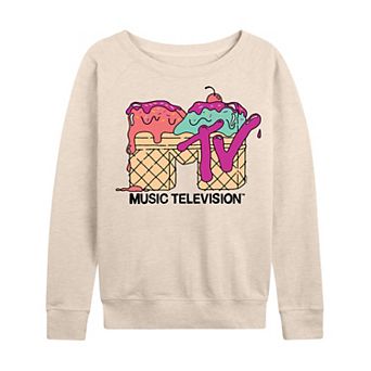 Women's MTV Ice Cream French Terry Long Sleeve Tee