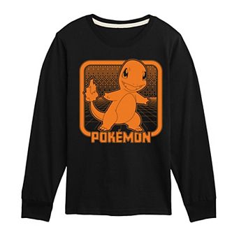 Boys 8-20 Pokemon Retro Charmander Long Sleeve