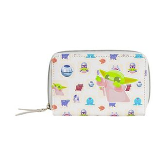 Star Wars The Mandalorian Grogu Character Print Zip Around Wallet