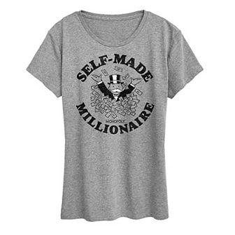 Women's Monopoly Self Made Millionaire Graphic Tee