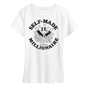 Women's Monopoly Self Made Millionaire Graphic Tee