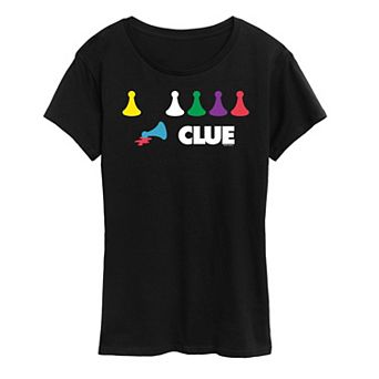 Women's Clue Game Pieces Graphic Tee