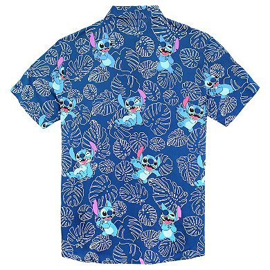 Disney's Lilo & Stitch Men's Happy Mode Stitch Button Up