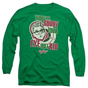 A Christmas Story Youll Shoot Your Eye Out Long Sleeve Adult T-shirt