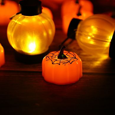 12 Pack Flickering LED Pumpkin Lights