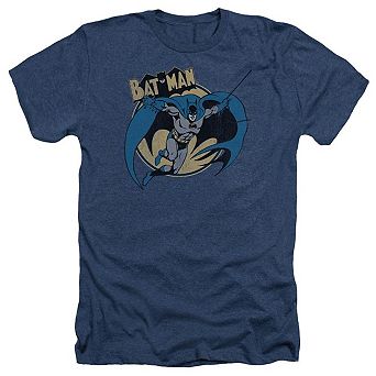 Batman Through The Night Adult Heather T-shirt