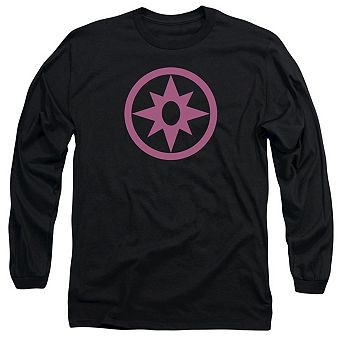 Green Lantern Pink Emblem Long Sleeve Adult T-shirt