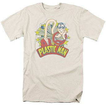 Dc Comics Plastic Man Stars Short Sleeve Adult T-shirt