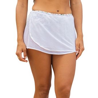 Women's 2 in Bikini Bottom With Snap On Mesh Skirt