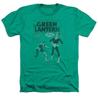 Green Lantern Perilous Traps Adult Heather T-shirt