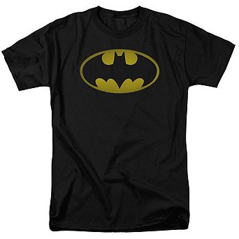 Batman Washed Bat Logo Short Sleeve Adult T-shirt
