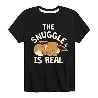 Boys 8-20 Pokemon Eevee The Snuggle Is Real Graphic Tee