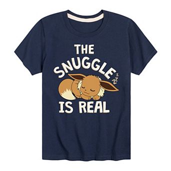 Boys 8-20 Pokemon Eevee The Snuggle Is Real Graphic Tee