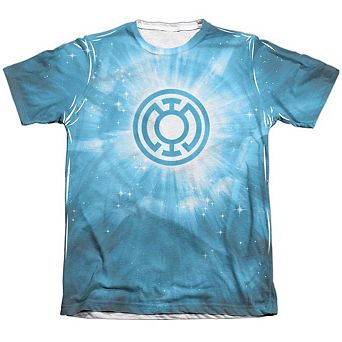 Green Lantern Blue Energy Adult 65/35 Poly/cotton Short Sleeve T-shirt
