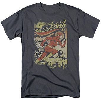 Dc Comics Flash Just Passing Through Short Sleeve Adult T-shirt