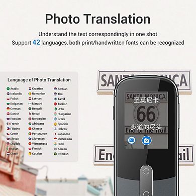 Wooask Language Translator Device W09 Real Time Two Way Voice Translation in 144 Languages/Accents