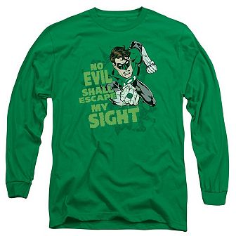Green Lantern No Evil Long Sleeve Adult T-shirt