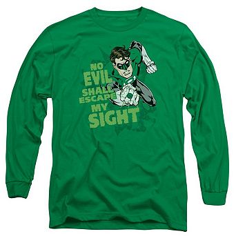Green Lantern No Evil Long Sleeve Adult T-shirt