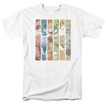 Dc Comics Justice League Columns Short Sleeve Adult T-shirt