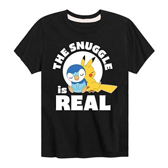 Boys 8-20 Pokemon The Snuggle Is Real Graphic Tee