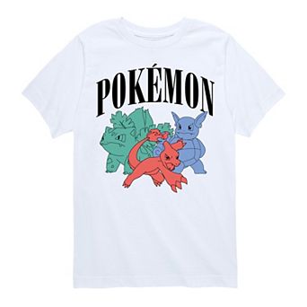 Boys 8-20 Pokemon Charmelon Ivysaur Wartortle Graphic Tee