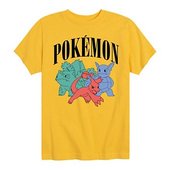 Boys 8-20 Pokemon Charmelon Ivysaur Wartortle Graphic Tee