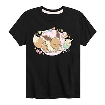 Boys 8-20 Pokemon Cafe Eevee Graphic Tee