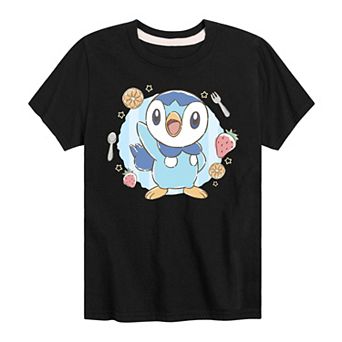 Boys 8-20 Pokemon Cafe Piplup Graphic Tee