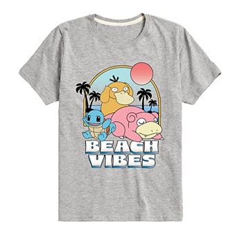 Boys 8-20 Pokemon Beach Vibes Graphic Tee