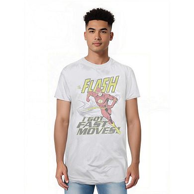 Dc Comics Flash Fast Moves Short Sleeve Adult T-shirt