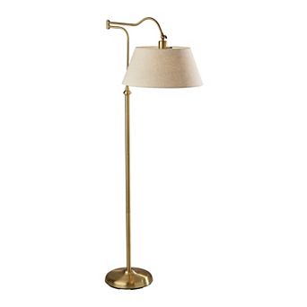 Adesso 60.25 in Antique Brass Rodeo Floor Lamp