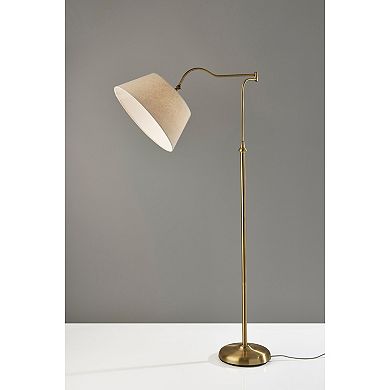 Adesso 60.25-in. Antique Brass Rodeo Floor Lamp