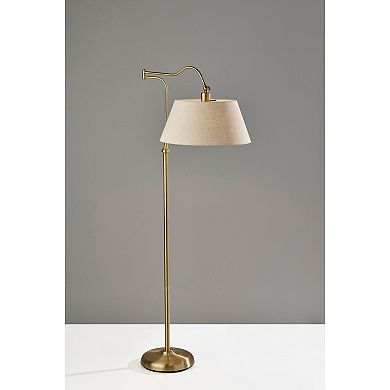 Adesso 60.25-in. Antique Brass Rodeo Floor Lamp