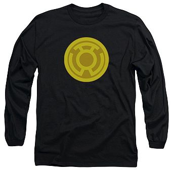 Green Lantern Yellow Symbol Long Sleeve Adult T-shirt