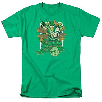 Dc Comics Green Arrow Stars Short Sleeve Adult T-shirt