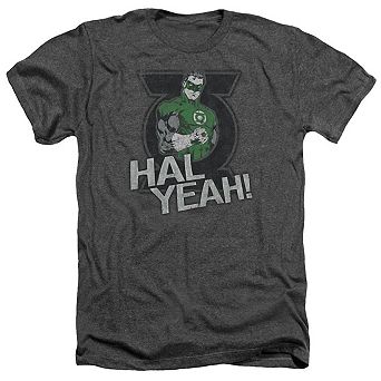 Green Lantern Hal Yeah Adult Heather T-shirt