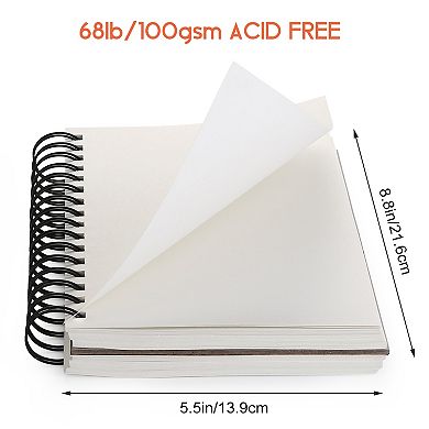 A5 4 Packs Spiral Bound Professional Sketch Book Set