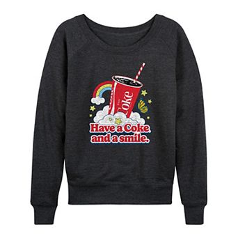 Women's Coca-Cola Coke And A Smile French Terry Long Sleeve Tee