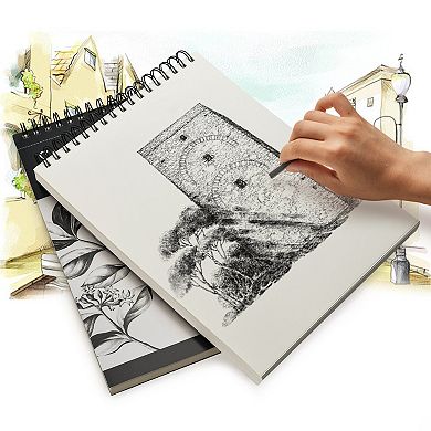 2 Packs Sketch Book 100 Sheets Art Drawing Pad