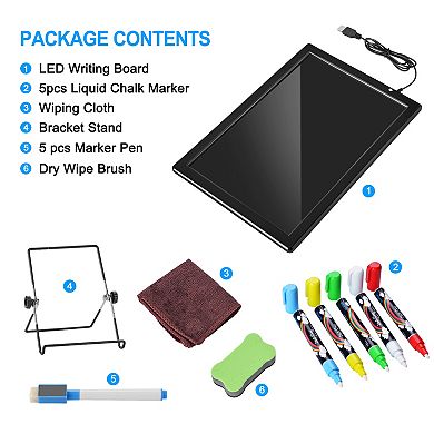 Digital Writing Pad Magnetic Dry Erase Board with Marker Pens