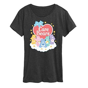 Women's Care Bears Pastel Cloud Group Graphic Tee