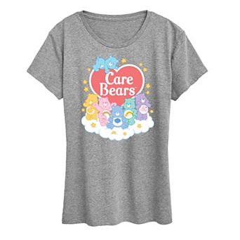 Women's Care Bears Pastel Cloud Group Graphic Tee