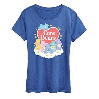 Women's Care Bears Pastel Cloud Group Graphic Tee