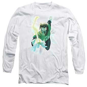 Green Lantern Clouds Long Sleeve Adult T-shirt