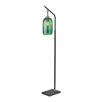 ADESSO Derrick Antique Brass Accent Floor Lamp